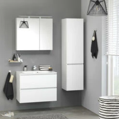 Tiger Karlo Kolomkast Sneeuwwit 160 Cm -InterieurKunst Verkoopwinkel 123 10125