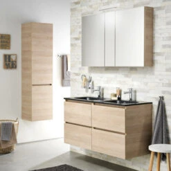 TIGER S-line Spiegelkast 120 Naturel Eik -InterieurKunst Verkoopwinkel 123 10134