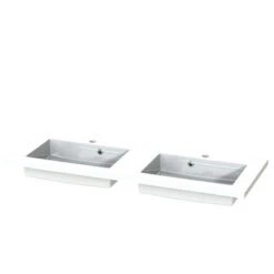 Tiger Maryport Badkamermeubelset 120 Cm Mat Zwart Met Wit Glanzende Polybeton Wastafel En Matzwarte Grepen -InterieurKunst Verkoopwinkel 123 10153