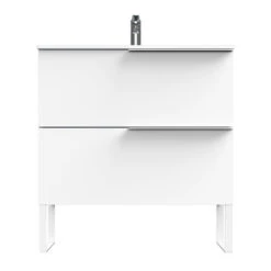 Tiger Badmeubelset Pocket 80 Cm Met 2 Lades Wit Incl. Looppoten -InterieurKunst Verkoopwinkel 123 10182