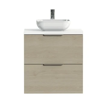 Tiger Badkamermeubel Studio 60 Cm Naturel Eik Met Keramische Waskom Hoogglans Wit En Profielgrepen 1 Tiger Badkamermeubel Studio 60 Cm Naturel Eik Met Keramische Waskom Hoogglans Wit En Profielgrepen