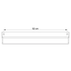 Sealskin Brix Wandrek Met Handdoekrek 55 Cm Wit -InterieurKunst Verkoopwinkel 123 10319