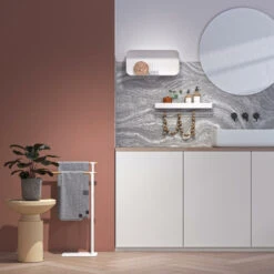 Sealskin Handdoekrek Brix Metaal Wit -InterieurKunst Verkoopwinkel 123 10440