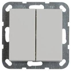 Gira ST55 Inbouw Wissel-/wisselschakelaar Wit