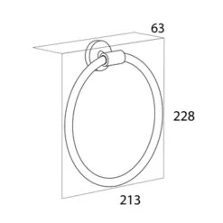 Tiger Handdoekring Boston RVS -InterieurKunst Verkoopwinkel 123 10501