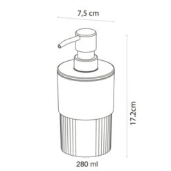 Sealskin Zeepdispenser Brave Staand Zwart -InterieurKunst Verkoopwinkel 123 10571
