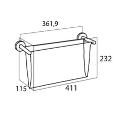 Tiger Magazine Houder Boston RVS Glans -InterieurKunst Verkoopwinkel 123 10665