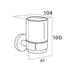 Tiger Bekerhouder Boston Met Beker RVS 7 Tiger Bekerhouder Boston Met Beker RVS -InterieurKunst Verkoopwinkel 123 10690