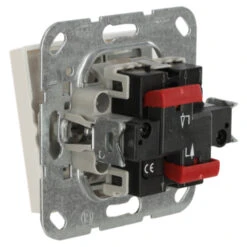 Gira ST55 Inbouw Wissel-/wisselschakelaar Wit -InterieurKunst Verkoopwinkel 123 107