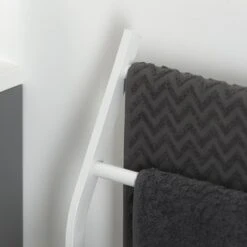 Sealskin Handdoekrek Modern Metaal Wit -InterieurKunst Verkoopwinkel 123 10706