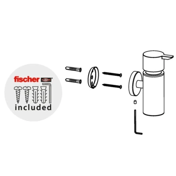 Marho Zeepdispenser Luxor Zwart 5 Marho Zeepdispenser Luxor Zwart - Afbeelding 5