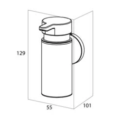 Tiger Zeepdispenser Noon Medium Zwart 17 Tiger Zeepdispenser Noon Medium Zwart -InterieurKunst Verkoopwinkel 123 10754