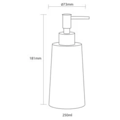 Sealskin Pierra Zeepdispenser Grijs -InterieurKunst Verkoopwinkel 123 10768