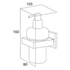 Tiger Zeepdispenser Items Hangend RVS -InterieurKunst Verkoopwinkel 123 10787