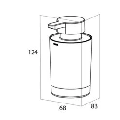 Tiger Tune Vrijstaande Zeepdispenser Geborsteld Messing/mat Zwart -InterieurKunst Verkoopwinkel 123 10866