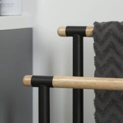 Sealskin Handdoekrek Brix Metaal Zwart -InterieurKunst Verkoopwinkel 123 10922