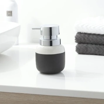 Sealskin Zeepdispenser Sphere Porcelein Zwart 3 Sealskin Zeepdispenser Sphere Porcelein Zwart - Afbeelding 3
