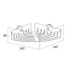 Tiger Hoekkorf Boston Groot RVS -InterieurKunst Verkoopwinkel 123 11070