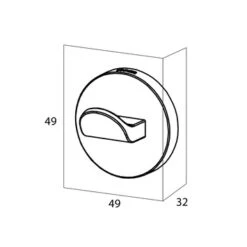 Tiger Handdoekhaak Noon Groot Zwart -InterieurKunst Verkoopwinkel 123 11097