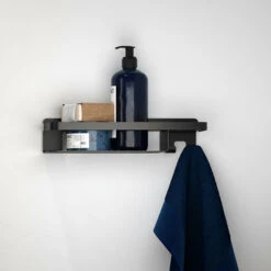 Tiger Douchemand Met Haak Caddy Zwart -InterieurKunst Verkoopwinkel 123 11119