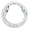 Q-Link Coax Kabel 5 Meter Stekker Recht Wit Kabelkeur