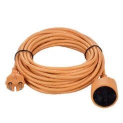 Verlengsnoer 10 Meter Oranje 2x1.5mm -InterieurKunst Verkoopwinkel 123 1119