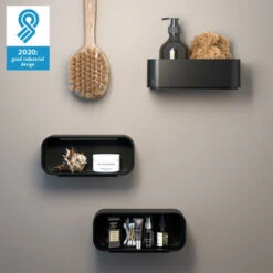 Tiger Wandrek/douchemand 2-store 25cm Zwart -InterieurKunst Verkoopwinkel 123 11287