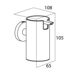 Tiger Zeepdispenser Boston Groot Hangend RVS -InterieurKunst Verkoopwinkel 123 11304