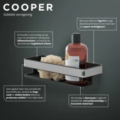 Tiger Douchemand Cooper 28 Cm RVS/zwart -InterieurKunst Verkoopwinkel 123 11322