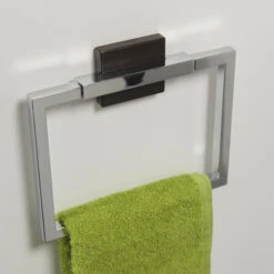 Tiger Zenna Handdoekring Chroom/wenge -InterieurKunst Verkoopwinkel 123 11326