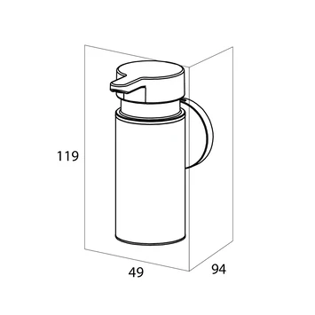 Tiger Zeepdispenser Noon Klein Zwart 5 Tiger Zeepdispenser Noon Klein Zwart - Afbeelding 5