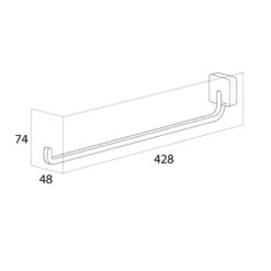 Tiger Handdoekrek Impuls RVS -InterieurKunst Verkoopwinkel 123 11469