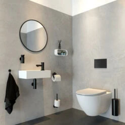 Tiger Wandrek/douchemand 2-store 25cm Wit -InterieurKunst Verkoopwinkel 123 11500