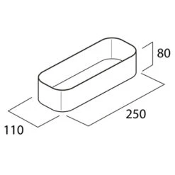 Tiger Wandrek/douchemand 2-store 25cm Wit -InterieurKunst Verkoopwinkel 123 11502