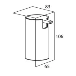 Tiger Zeepdispenser Boston Staand RVS Glans -InterieurKunst Verkoopwinkel 123 11520
