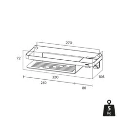 Tiger Douchemand Met Haak Caddy Rvs -InterieurKunst Verkoopwinkel 123 11592