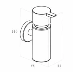 Marho Zeepdispenser Luxor Chroom -InterieurKunst Verkoopwinkel 123 11619