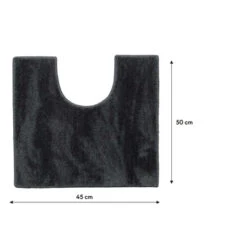 Sealskin Toiletmat Doux 45x50cm Donkergrijs 10 Sealskin Toiletmat Doux 45x50cm Donkergrijs -InterieurKunst Verkoopwinkel 123 11659