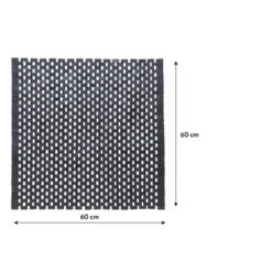 Sealskin Badmat Woodblock 60x60cm Zwart -InterieurKunst Verkoopwinkel 123 11676