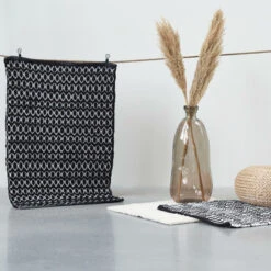Sealskin Badmat Boho 60x60cm Zwart -InterieurKunst Verkoopwinkel 123 11779