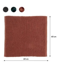 Sealskin Badmat Delhi 60x60cm Donkerroze -InterieurKunst Verkoopwinkel 123 12071