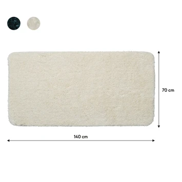 Sealskin Badmat Angora 70x140cm Off-white 5 Sealskin Badmat Angora 70x140cm Off-white - Afbeelding 5