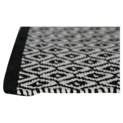 Differnz Badmat Wales Zwart Wit 50x80 Cm -InterieurKunst Verkoopwinkel 123 12144