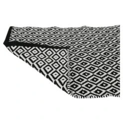 Differnz Badmat Wales Zwart Wit 50x80 Cm -InterieurKunst Verkoopwinkel 123 12145