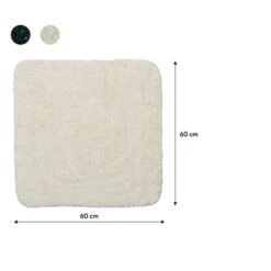 Sealskin Badmat Angora 60x60cm Off-white -InterieurKunst Verkoopwinkel 123 12160