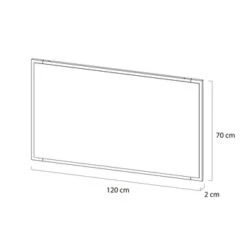 Tiger S-Line Frame Spiegel 120x70 Cm Mat Wit -InterieurKunst Verkoopwinkel 123 12186