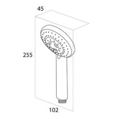 Tiger Splash Eco Handdouche Alicante Chroom -InterieurKunst Verkoopwinkel 123 12290