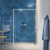 Sealskin Contour Schuifdeur Met Zijwand 120x90x200 Cm, 6 Mm Helder Veiligheidsglas Met Antikalklaag Mat Wit