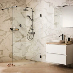 Sealskin Inloopdouche I AM A3 90x200 Cm Zwart -InterieurKunst Verkoopwinkel 123 12377