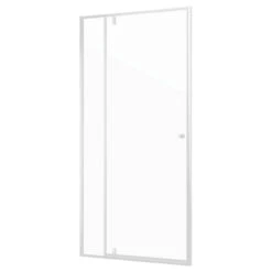 Sealskin Contour Draaideur Voor Nis 100x200 Cm, 6 Mm Helder Veiligheidsglas Met Antikalklaag Mat Wit -InterieurKunst Verkoopwinkel 123 12449